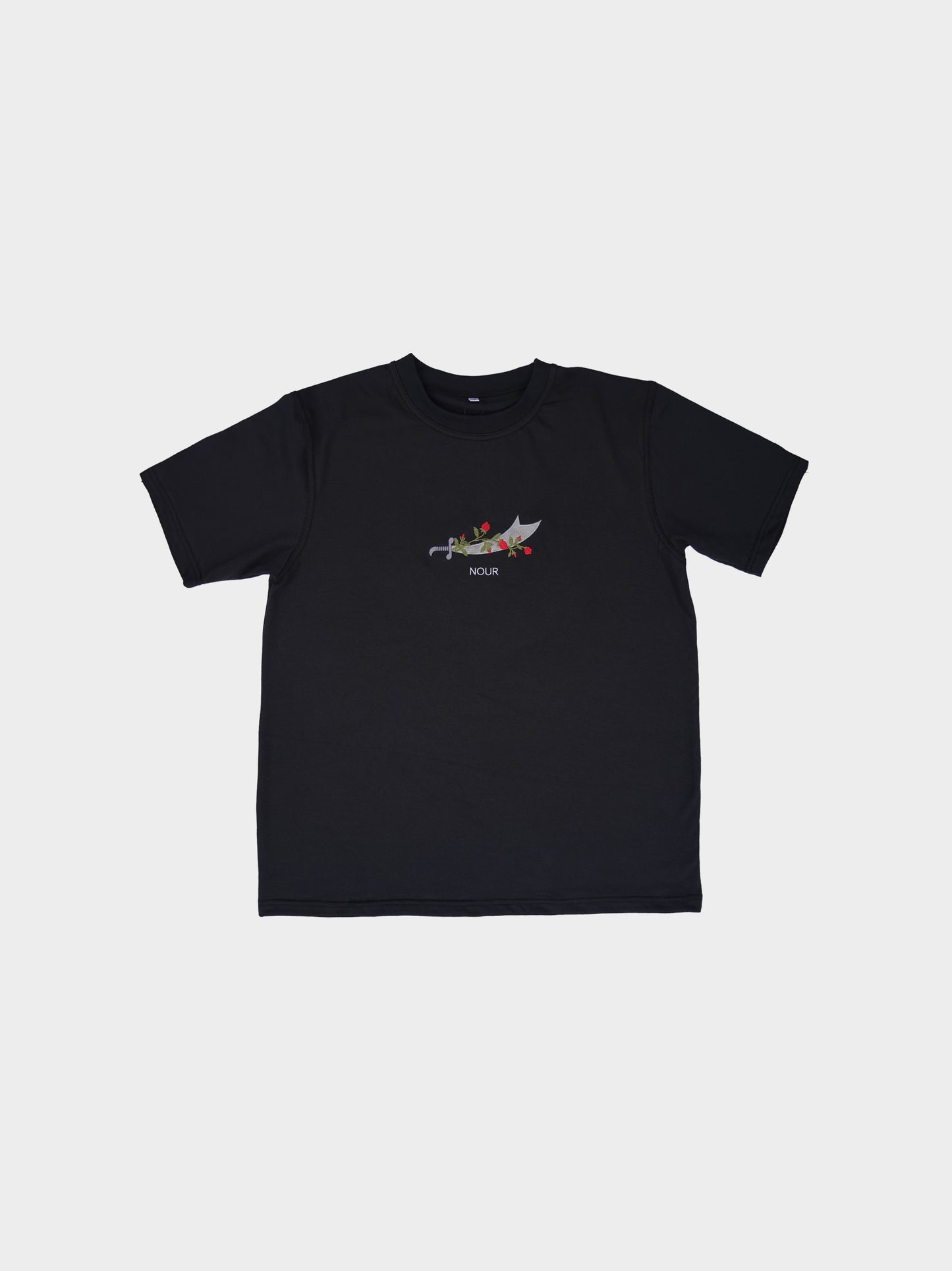 Signature Embroidery Zulfiqar Premium Heavyweight T-Shirt: Black